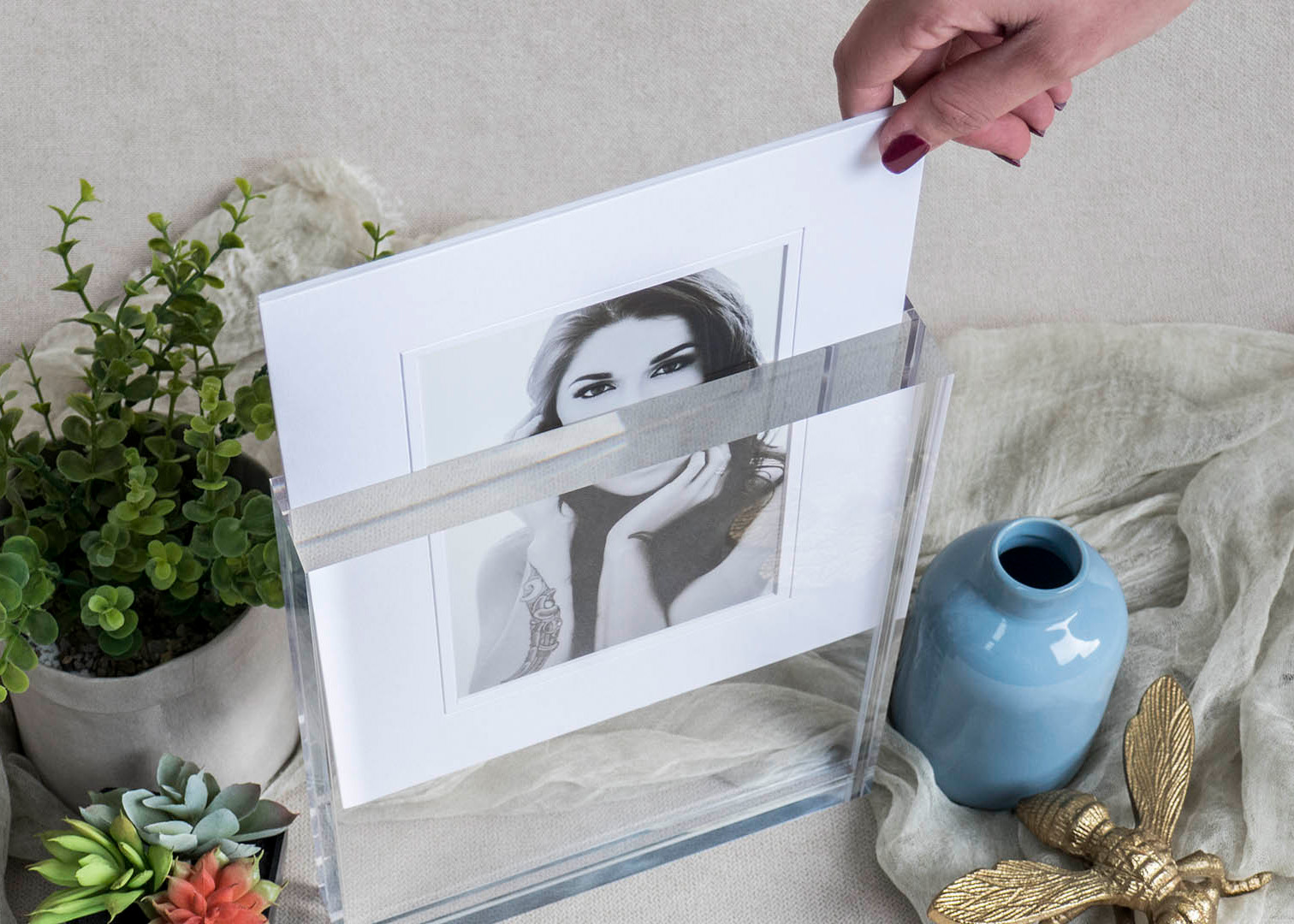 11x14 Acrylic Slip-In Display Block | Pro-Mat-Block-11.jpg